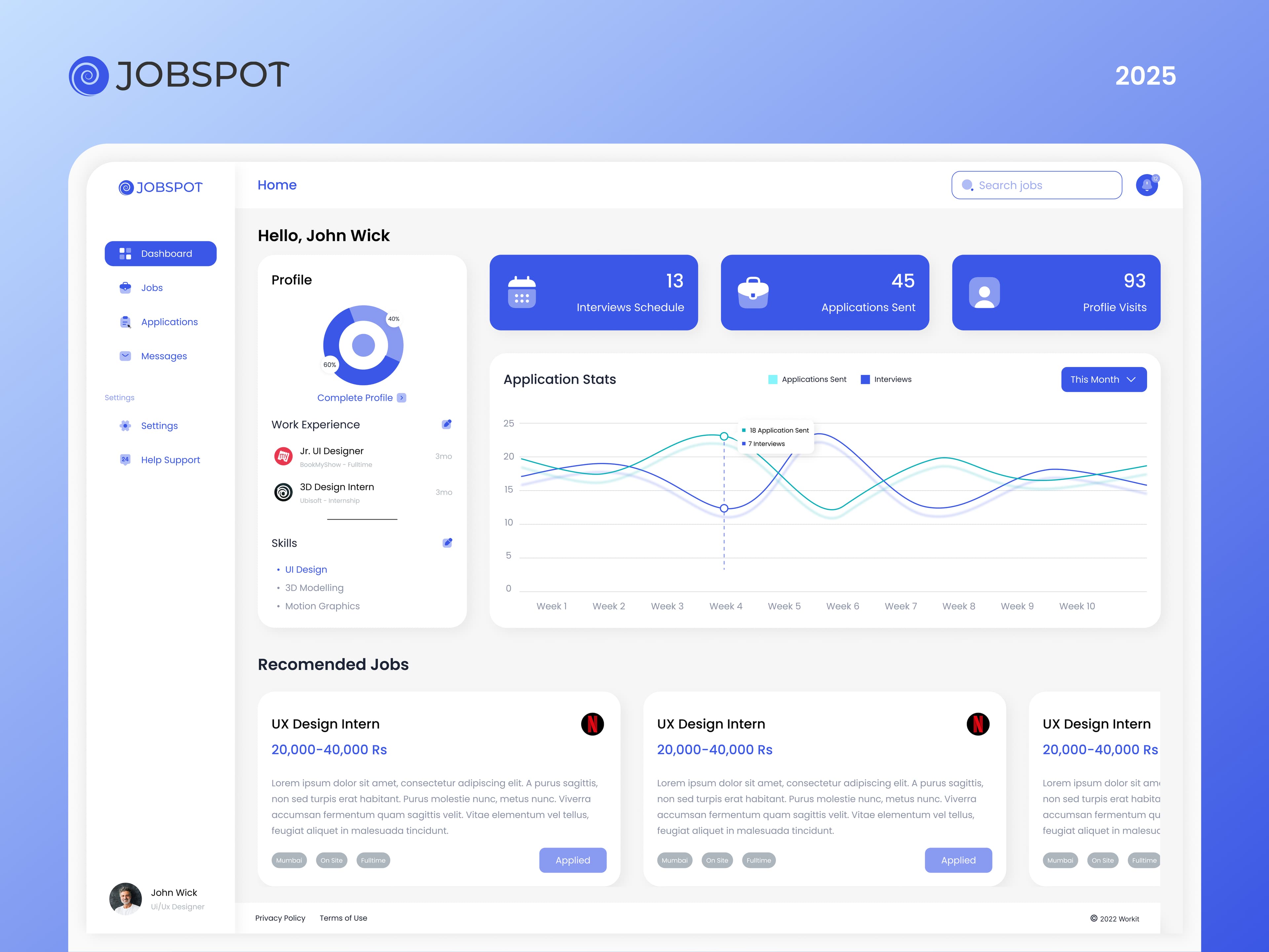 JobSpot — Job Search Dashboard