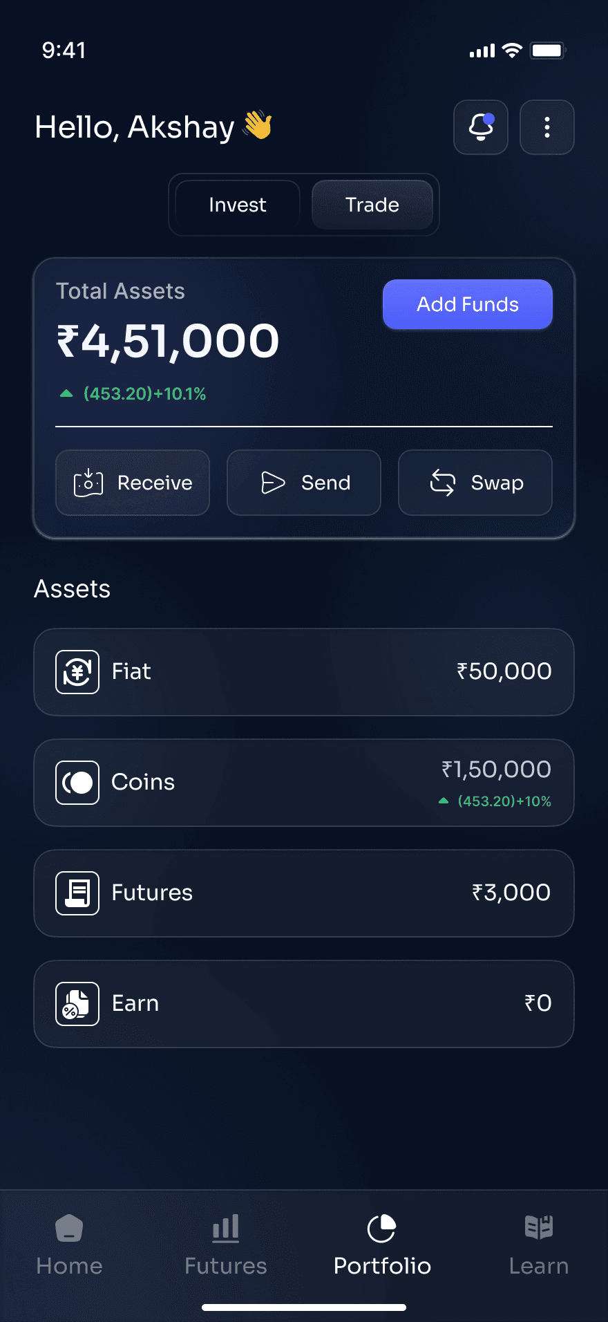 Portfolio Screen